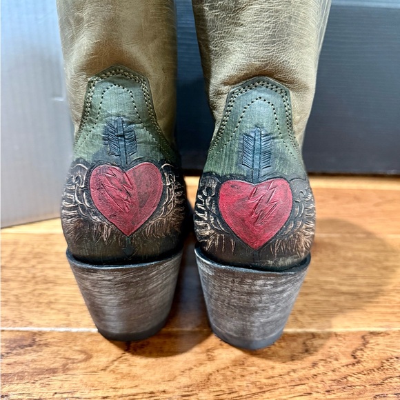 Old Gringo “Cupido” Green Ankle Boots - Picture 4 of 9